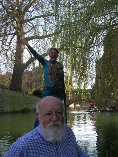 Susan Blackmore & Dan Dennett punting Mar 2009